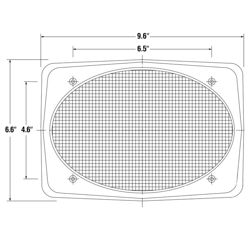 Magnadyne شوايات مكبر الصوت Magnadyne 6"x9"، شبكة سلكية سوداء، تُباع كزوج - Image 5